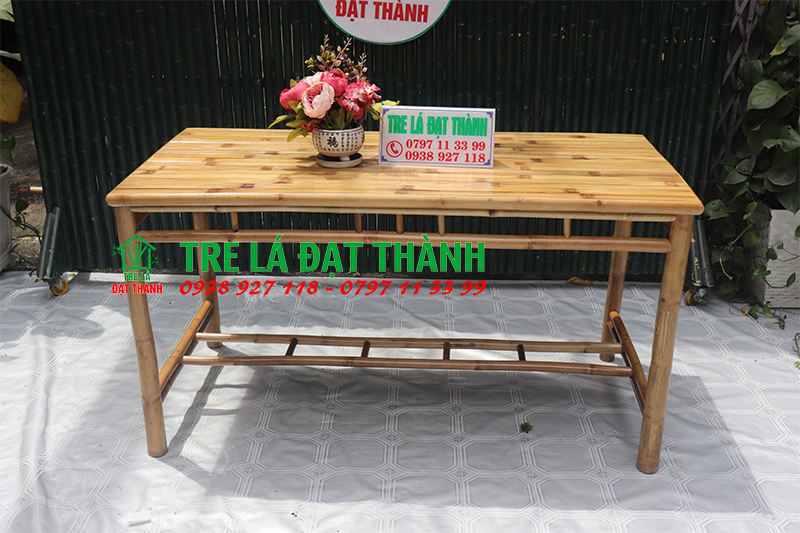 Bàn Ghế Tre Mặt Bào - BGTMB003